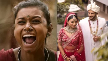 'RRR' Fame, Ahmareen Anjum Ties The Knot With British-Asian Beau, Danny Sura, Stuns In A Red Lehenga