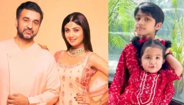 Shilpa Shetty Shares A Family Portrait With Raj Kundra And Kids, Samisha's Expression Is Priceless