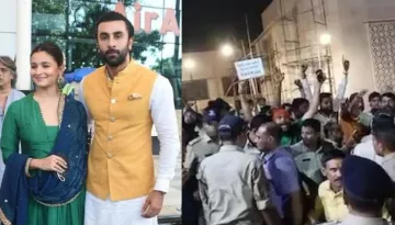 Ranbir Kapoor And Alia Bhatt Stopped From Seeking Darshan At Ujjain's Mahakal Temple By Bajrang Dal