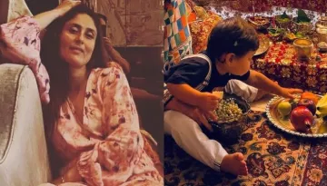 Kareena Kapoor Khan Shares A Cutesy Picture With Jeh Stealing The 'Prasad' During 'Ganpati Darshan'