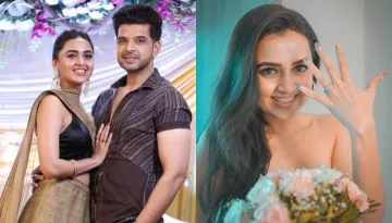 Tejasswi Prakash Flaunts A Diamond Ring, Her Beau, Karan Kundra's Reaction Is Unmissable