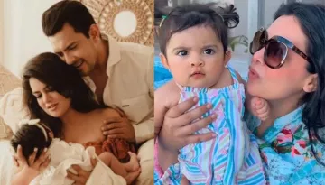 Aditya Narayan's Baby Tvisha Enjoys Sun Bathing In The Maldives, Mom Shweta Smothers Her With Kisses