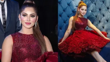 Urvashi Rautela Is A Chic Party Babe In A Red Ruffled Rose Dress Worth Rs 60 Lakhs, Ladies Take Note