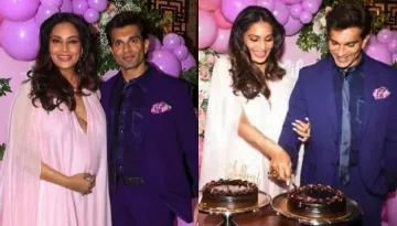 Mom-To-Be, Bipasha Basu's Baby Shower: Yummy Cakes And Lavender Balloons For Their 'Lil Monkey'
