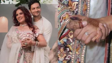 Richa Chadha And Ali Fazal's Cocktail Ceremony Begins, Bride-To-Be Flaunts Her Huge Diamond Ring