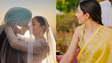 Mahira Khan Oozed Elegance In A Yellow Saree At Her 'Mehendi' Ceremony, Glimpses Are Unmissable