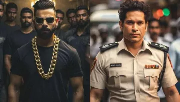 AI Imagines Indian Cricketers In Other Professions, From Virat Kohli As Gangster To Sachin As Police