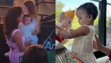 Priyanka Chopra Bursts Out Laughing As Malti Waves At Cheering Fans During Jonas Brothers Concert