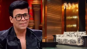 Karan Johar Drops Inside Clip Of 'Koffee With Karan 8' Sets, Netizens React To Quirky Graffiti Couch