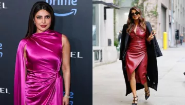 Priyanka Chopra Shells Boss Lady Vibes In A Faux Leather Dress, Netizen Says, 'She Looks Fierce'