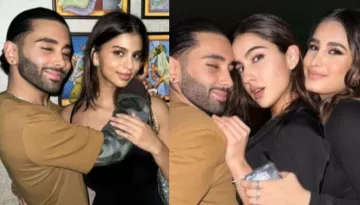 Suhana Khan, Rasha Thadani, Sara Ali Khan And Sara Tendulkar Twin In Black At A Grand Navratri Bash