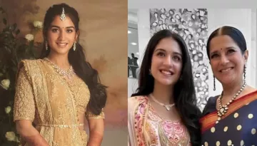 Radhika Merchant Dons A Kashmiri Embroidered 'Salwar Suit' At IOC Session, Poses With Mom, Shaila