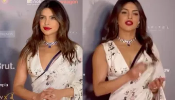 Priyanka Chopra Channels 'Desi Girl' Avatar At The Jio MAMI Film Festival, Stuns In A Floral Saree