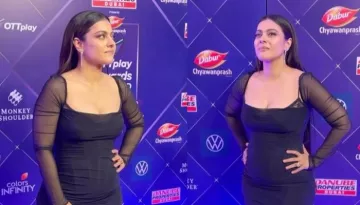 Kajol's Look In Black Bodycon Dress At An Event Is Unapproved By Netizens, 'She Wear A Body Shaper'