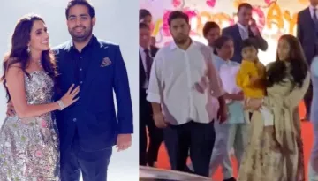 Akash Ambani-Shloka Mehta Make First Appearance With Son, Prithvi And Daughter, Veda Ambani