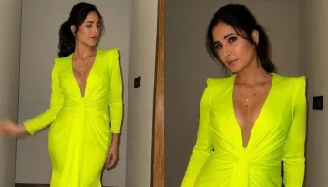 Katrina Kaif Exudes Glam In A Neon-Green Crepe-Gown Worth Rs. 2.97 At An Event, Internet Is In Awe