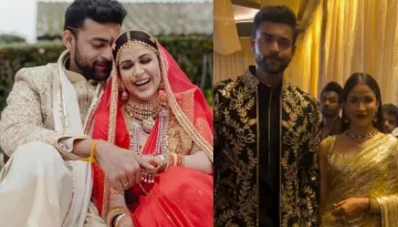 Varun Tej And Lavanya Tripathi Host Post-Wedding Function, The New Bride Looks Regal In Golden Saree