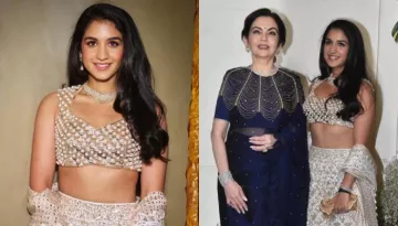 Radhika Merchant Dons 'Gharara', Carries Bow Purse Worth Rs 5 Lakhs At Manish Malhotra's Diwali Bash