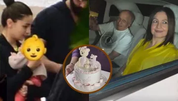 Alia Bhatt's Baby Raha's 1st B'Day Bash: Send Paps Cute 'Teddy' Cake, 'Nanu' Mahesh Bhatt Spotted