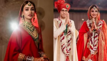 Kotak Mahindra's Founder, Uday Kotak's 'Bahu', Aditi Dons A Red Lehenga For Her Wedding With Jay