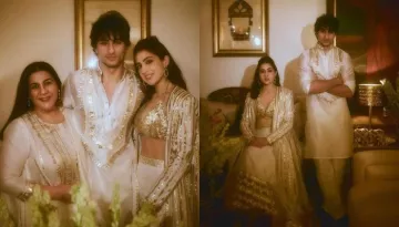 Inside Pics Of Sara Ali Khan's Diwali Bash: Diva Twins With Mom, Amrita Singh, And Brother, Ibrahim
