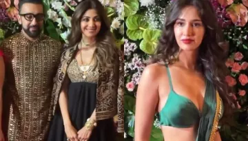Shilpa Shetty-Raj Kundra Twin In Black For Ektaa Kapoor's Diwali Bash, Disha Patani Joins In A Saree