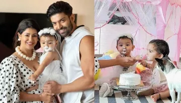 Debina Bonnerjee Shares Glimpses From Secondborn's 1st B'Day, Divisha Cutely Feeds Cake To Lianna