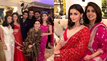 Alia Bhatt Enjoys Diwali Bash With Her In-Laws At Kareena Kapoor's House, Poses With Her 'Sasu Ma'
