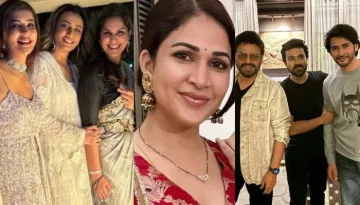 Ram Charan's Diwali Party: Upasana Dons 'Dhoti' Saree, Lavanya's Post-'Shaadi' Glam Steals The Show