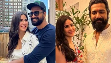 Katrina Kaif Enjoys Diwali With Husband, Vicky Kaushal, Dons A Printed Saree With A Sultry Blouse