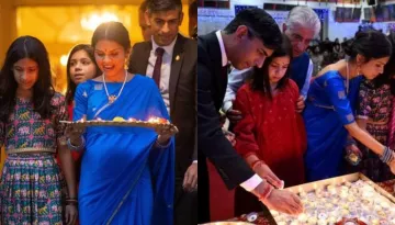 UK's PM Rishi Sunak Lights Up Diyas And Attends Aarti At A Temple In Southampton To Celebrate Diwali