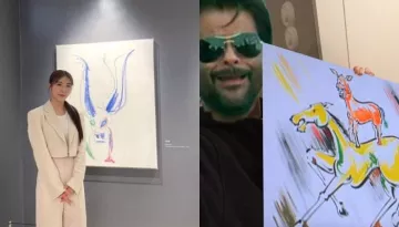 Korean Actress, Han Ji Won's 'Cow' Copy Of The Iconic 'Majnu Bhai' Painting Got Sold For 4.16 Lakhs