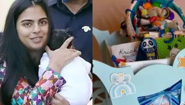 Isha Ambani's Twins Krishna And Aadiya Received Beautifully Customised Carts Laden With Cutesy Gifts
