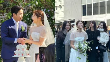 South Korean Songstress, Sojin And Actor, Lee Dong Ha Get Married In A Garden Themed Ceremony
