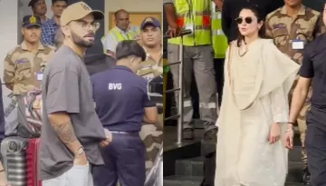Anushka Sharma And Virat Kohli Return To Mumbai Post India's Defeat, She Hides Baby Bump In 'Kurta'