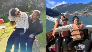 MS Dhoni And Sakshi Dhoni Share Mushy Moments In Nainital, The Latter Enjoys A Boat Ride With Ziva