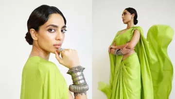 Sobhita Dhulipala Stuns In A Neon-Green Saree With A Matching Cape, Bridesmaids Take Notes To Slay