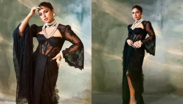 Bhumi Pednekar Dons A Net Saree With Corset Blouse In New Pics, Netizen Says 'What Are These Poses'
