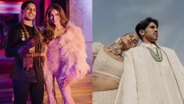 This Couple Had A Music Festival-Themed Wedding In Thar Desert, Donned Unique Diamond Heirlooms