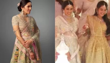 Shloka Mehta Dons Floral Lehenga From Abu Jani-Sandeep Khosla For 'Devar', Anant Ambani's Engagement