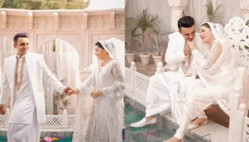 Pakistani Actress, Kiran Ashfaque Gets 'Nikkahfied' To Punjab's Hamza Ali Chaudhary: Pictures Inside