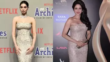 Khushi Kapoor Donned Her Mother, Sridevi's Golden Gown For Premiere Of Her Debut Film, 'The Archies'