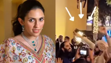 Shloka Mehta Steals The Show In Meenakari Lehenga, Anant Ambani Dances In 'Baraat' At BFF's Wedding