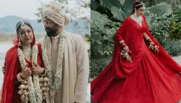 Influencer, Harshita Gupta Reveals The Story Behind Her Regal 'Laal Chikankari' Wedding Lehenga