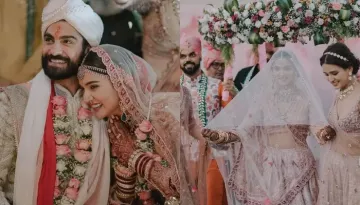 Mukti Mohan Ties The Knot With 'Animal' Actor, Kunal Thakur, Bride Stuns In A Blush Pink Lehenga