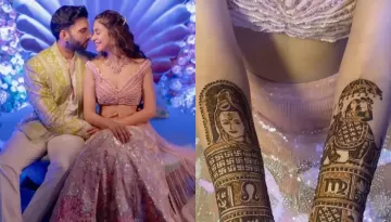 Malvika Raaj's Bridal 'Mehendi' Featured Husband's Tattoo And Duo's Sun Signs, Reveals Henna Artist