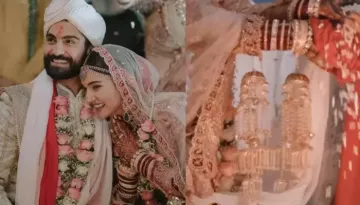 New Bride, Mukti Mohan's Wedding 'Kaleeras' Featured Customised Caps With Multi-Layered Tassels