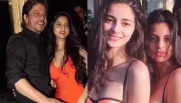 SRK's Old Photo With Suhana-Ananya Goes Viral, Netizens Are Stunned By Divas' Unrecognisable Looks