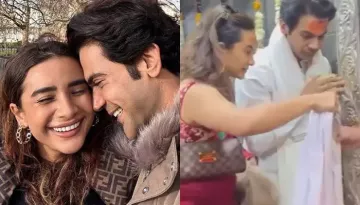 Rajkummar Rao And Patralekhaa Spotted In Ujjain As They Offer Prayers At The Mahakal Temple Together