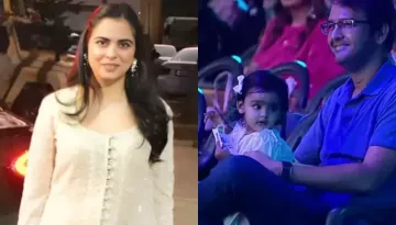 Isha Ambani's Daughter, Aadiya Cutely Watches Play With Daddy, Anand Piramal At DAIS Annual Day Fest